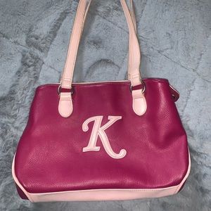 Pink K Purse or Hand Bag